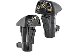 Click&Fit Windshield Washer Nozzles compatible with Kia and Hyundai from 2000 to 2013, Sorento 2002-2009, Optima Sportage 05-10, Sonata 2002-2010, Elantra Santa Fe Tucson – Wiper spray jets 2pcs