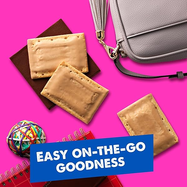 POP-TARTS TOASTER PASTRIES, BREAKFAST FOODS, KIDS SNACKS, FROSTED BROWN SUGAR CINNAMON, 20.3OZ BOX (12 POP-TARTS)
