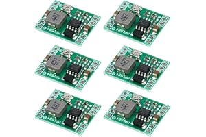 MTDELE 6Pcs 5V Buck Converter Mini MP1584EN DC-DC 3A Power Supply Adjustable Module 24V to 12V 9V 5V 3V