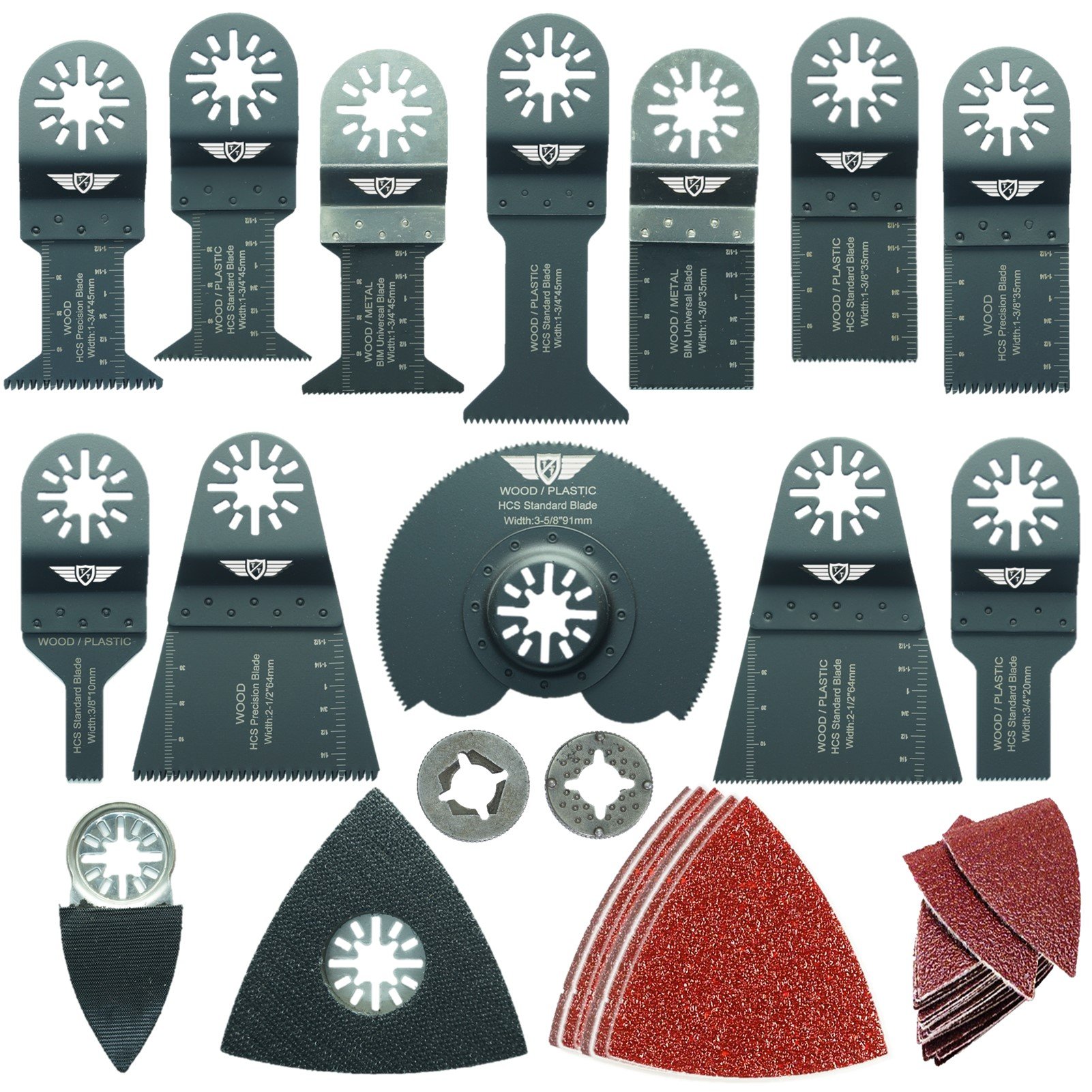 56 x TopsTools PUNK56SK Mixed Blade Kit Compatible with Passat OS220 OS10.8 Multitool Multi Tool Accessories