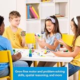 PLUS PLUS Building Blocks Toy 600 pc Neon Creative STEM Play for Kids 5+ view 4