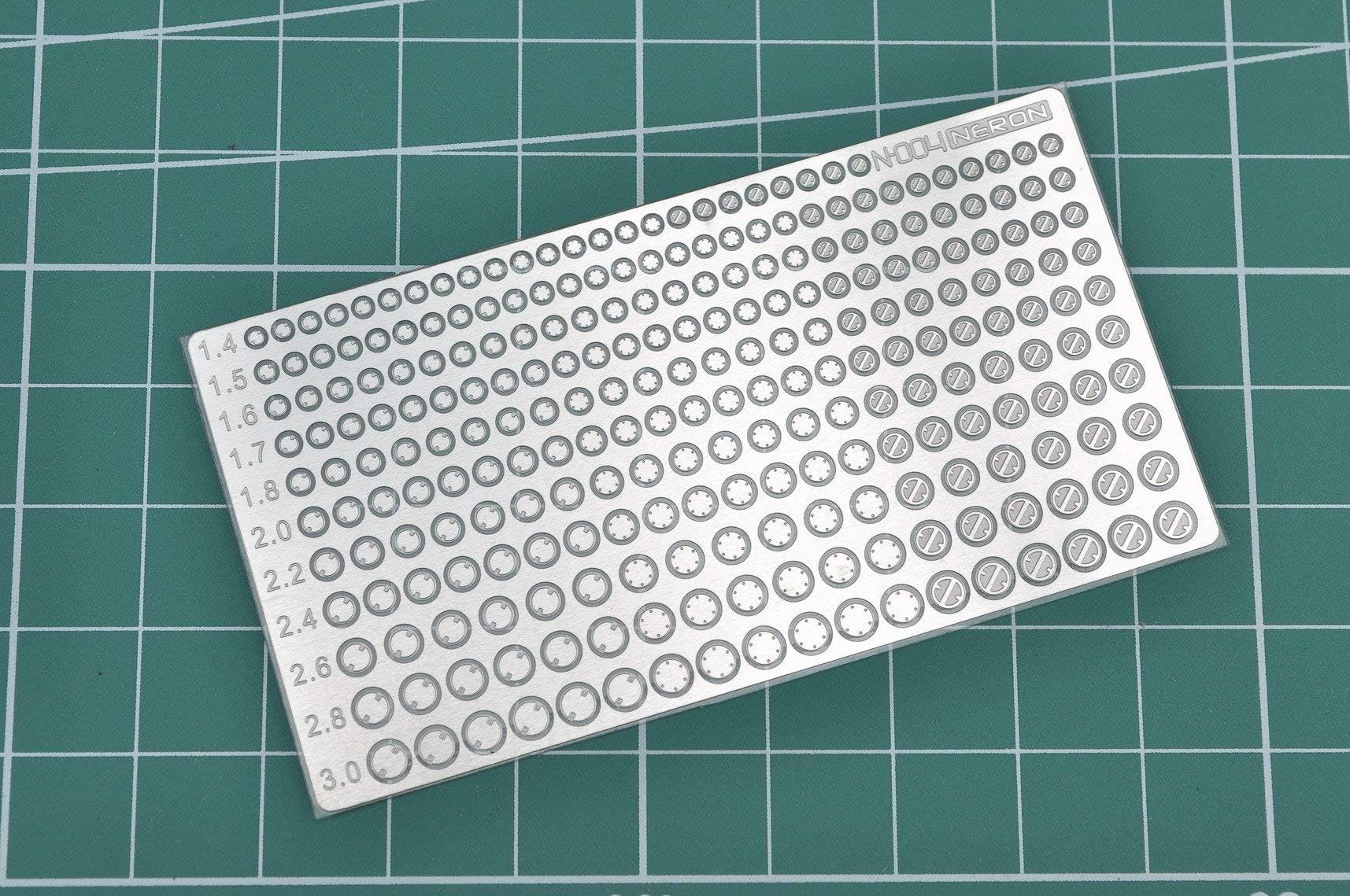 Madworks Neron N-004 Photo Etch Pivot Hole Detail Up Upgrade Parts - Round 1.4 - 3.0mm
