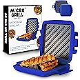Microwave Sandwich Maker, Toaster, 4 Minute Grill, Grilled Cheese, Crispy, Toastie Maker, Panini Press, No Wire & Dishwasher 
