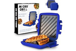 Microwave Sandwich Maker, Toaster, 4 Minute Grill, Grilled Cheese, Crispy, Toastie Maker, Panini Press, No Wire & Dishwasher 