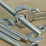 PATIKIL 3/8"-16 UNC 304 Stainless Steel Threaded Rod 10" 2Pcs Right Hand view 4