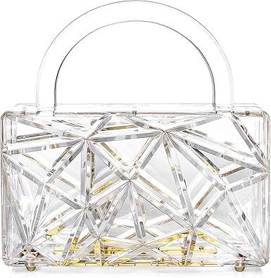 clear perspex clutch