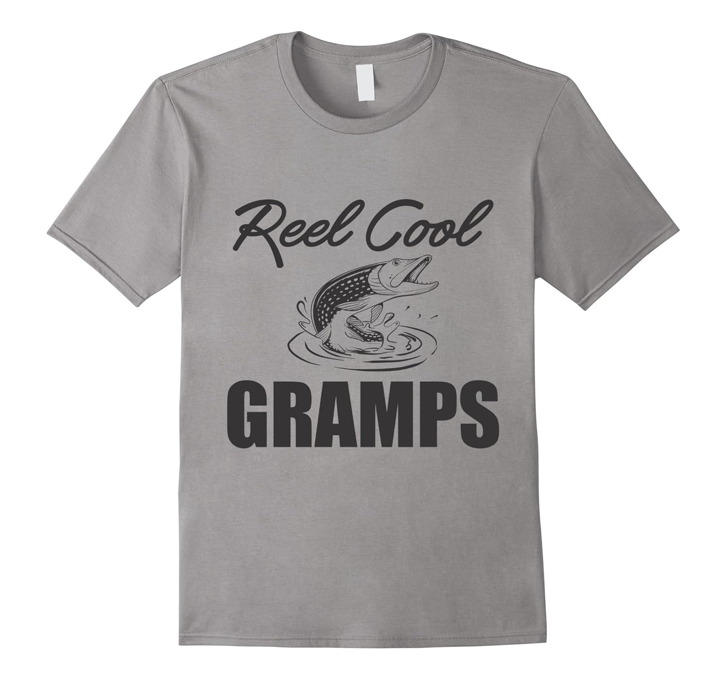 Mens Reel Cool Gramps T Shirt Fishing Tee4LVS