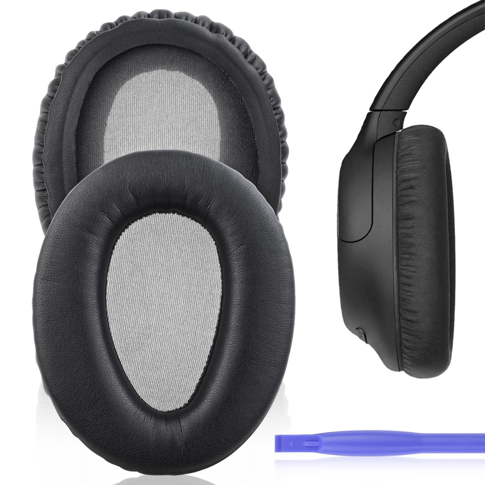 Saipomor CH700N Ear Cushions Replacement Ear Pads Compatible with Sony WH-CH700N WH-CH710N MDR-ZX770 MDR-ZX780 Over-Ear Headphones- Added Plastic Stick