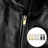 Aidi Metal Zipper Pull Replacement 6pcs in Black, Silver, Gold view 4