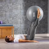 Core Balance Anti Burst Gym Ball 45-85cm with Hand Pump Grey view 2