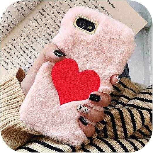 FightLY Cute Warm Furry Fluffy Case for iPhone Xs MAX X XR