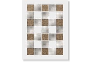 STENCIL REVOLUTION Buffalo Check Stencil Pattern - Reusable & Durable Wall Stencils for Painting Made in USA - 31" x 22"