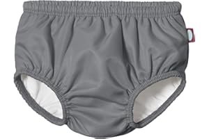 City Threads Baby Girls' and Boys' Swim Diaper Cover Reusable Leakproof for Swimming Pool Lessons Beach, Charcoal, 2T