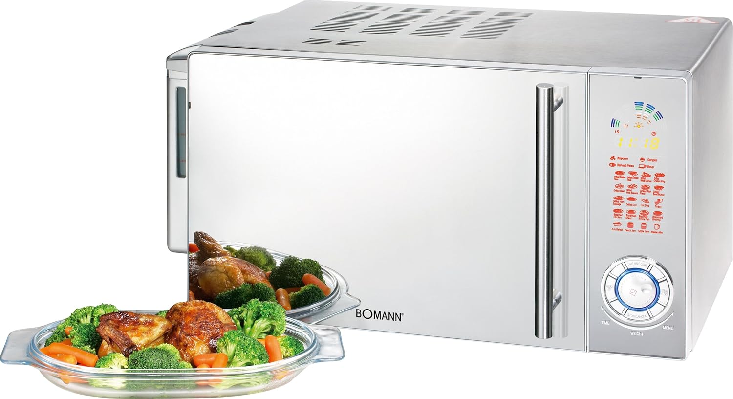 Bomann MWG 1212 D CB - Microondas con grill y función de vapor ...