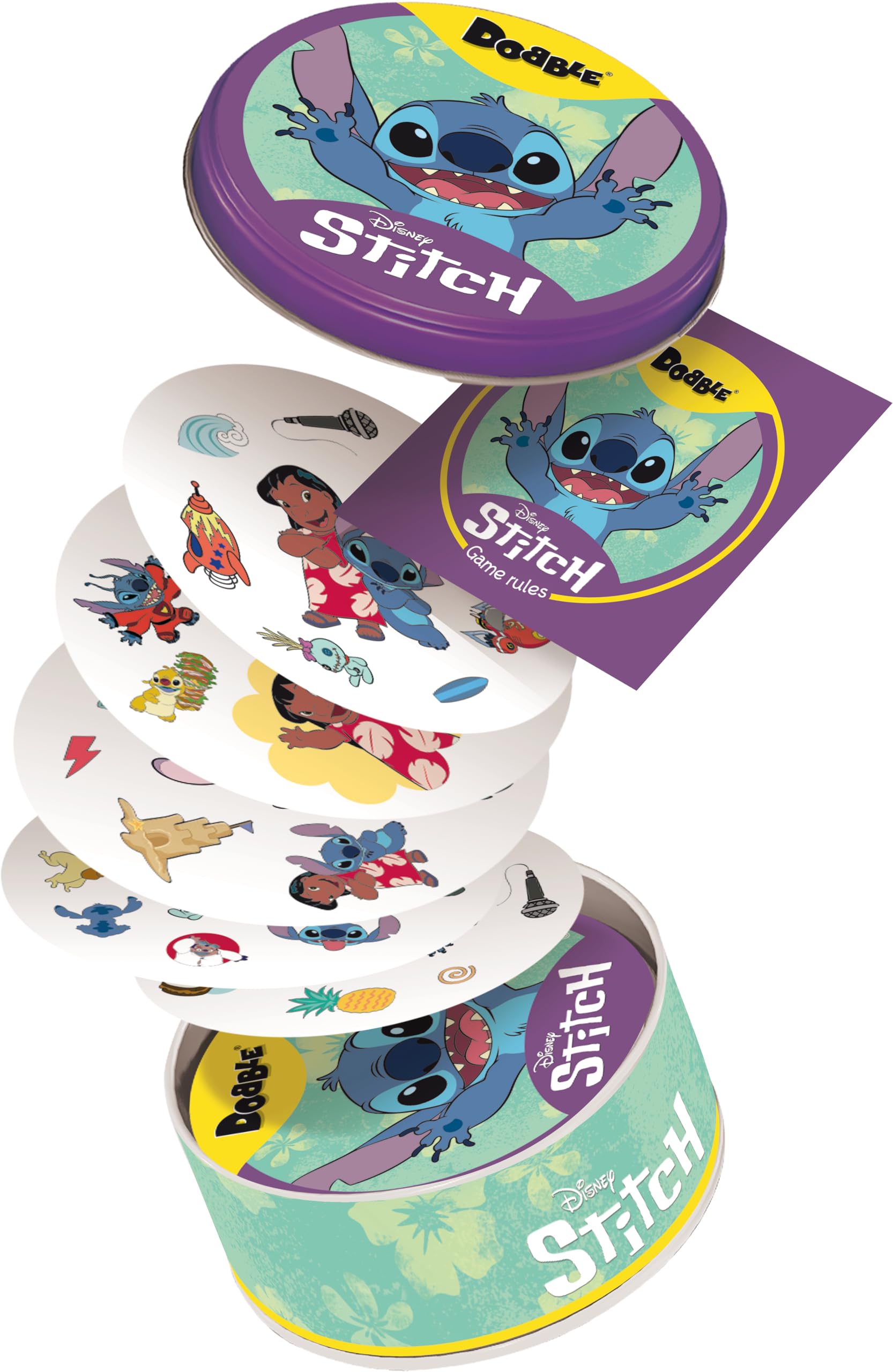 Asmodee | Dobble Disney Lilo and Stitch | Family Card Game | Ages 6+ | 2-8 Players | 15 Minutes Playing Time — image 1