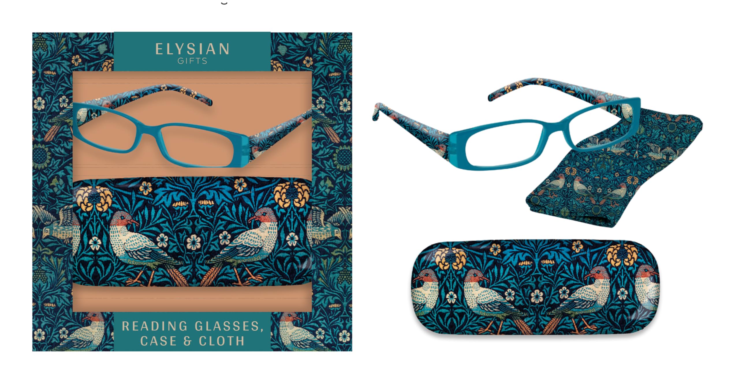 Robert Frederick RFS14782 Reading Glasses, Rubber, Blue