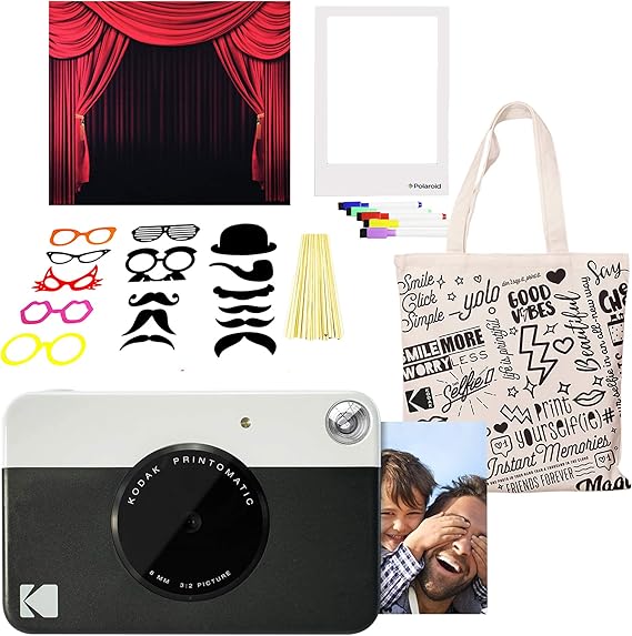 Kodak PRINTOMATIC Instant Print Camera (Black) Photo Booth