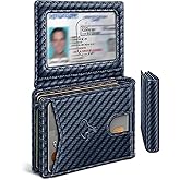 BULLIANT Men Wallet, Slim Leather Wallet Front Pocket Card Holder Gift For Men 11 Slots RFID Blocking