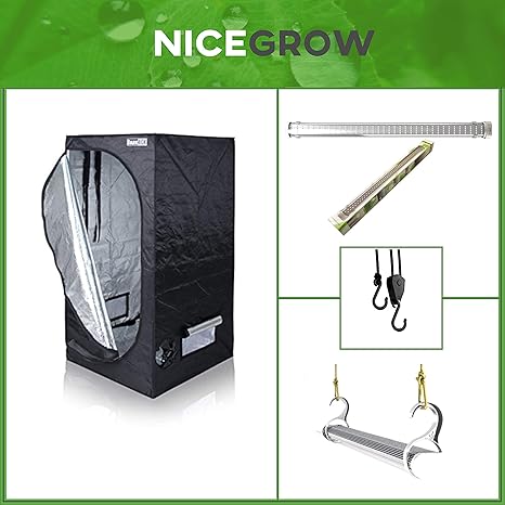 Growset Dark Box Serie 80 2X Secret Jardin LED 52W Wachstum Grow Set Growbox