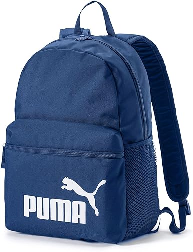 Puma unisex blue & grey phase backpack Clearance