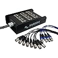 Harmony Audio HA-SB12100 Pro Stage XLR Snake Cable Box 12 Channel - 100 Feet (8 Send, 4 Returns)
