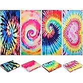 Newwiee 4 Pcs Microfiber Beach Towels Oversized Absorbent Beach Towel for Adults Sand Free Beach Towel Quick Dry Travel Towel for Travel Pool Camping Sports Swimming Kids Adults (Tie Dye)