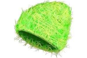 Chuarry Distressed Knitted Beanie Fuzzy Winter Hats Thick Warm Y2k Beanie Snow Knit Cap Skull for Women Men