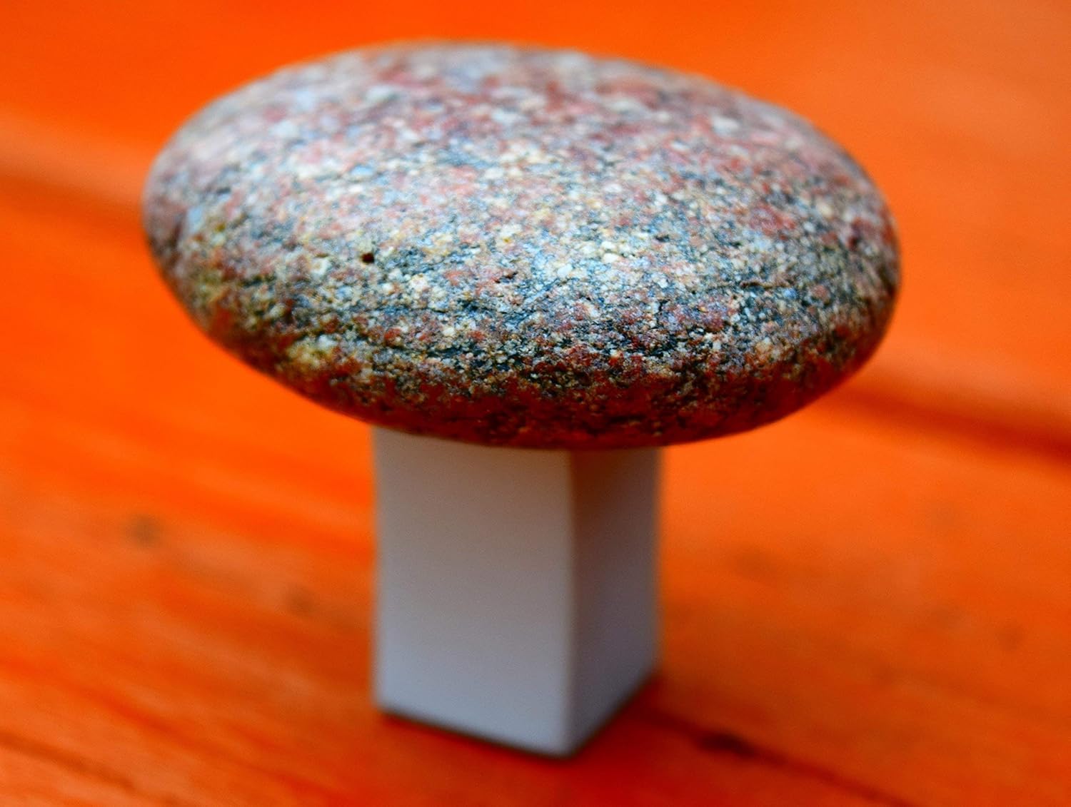 Rock knobs and pulls. Beach Stone Kitchen handle