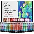 Mont Marte Acrylic Colour Pastel Paint Set Signature 48pc x 36ml (1.2 US fl.oz), Creamy Pastel Acrylic Paint Set, Good Coverage, Semi-Matte Finish, Ideal For Most Art and Craft Surfaces.
