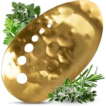 Handmade Ceramic Herb Stripper Bowl - Rustic Kitchen Tool With Multiple Hole Sizes For Fresh Herbs