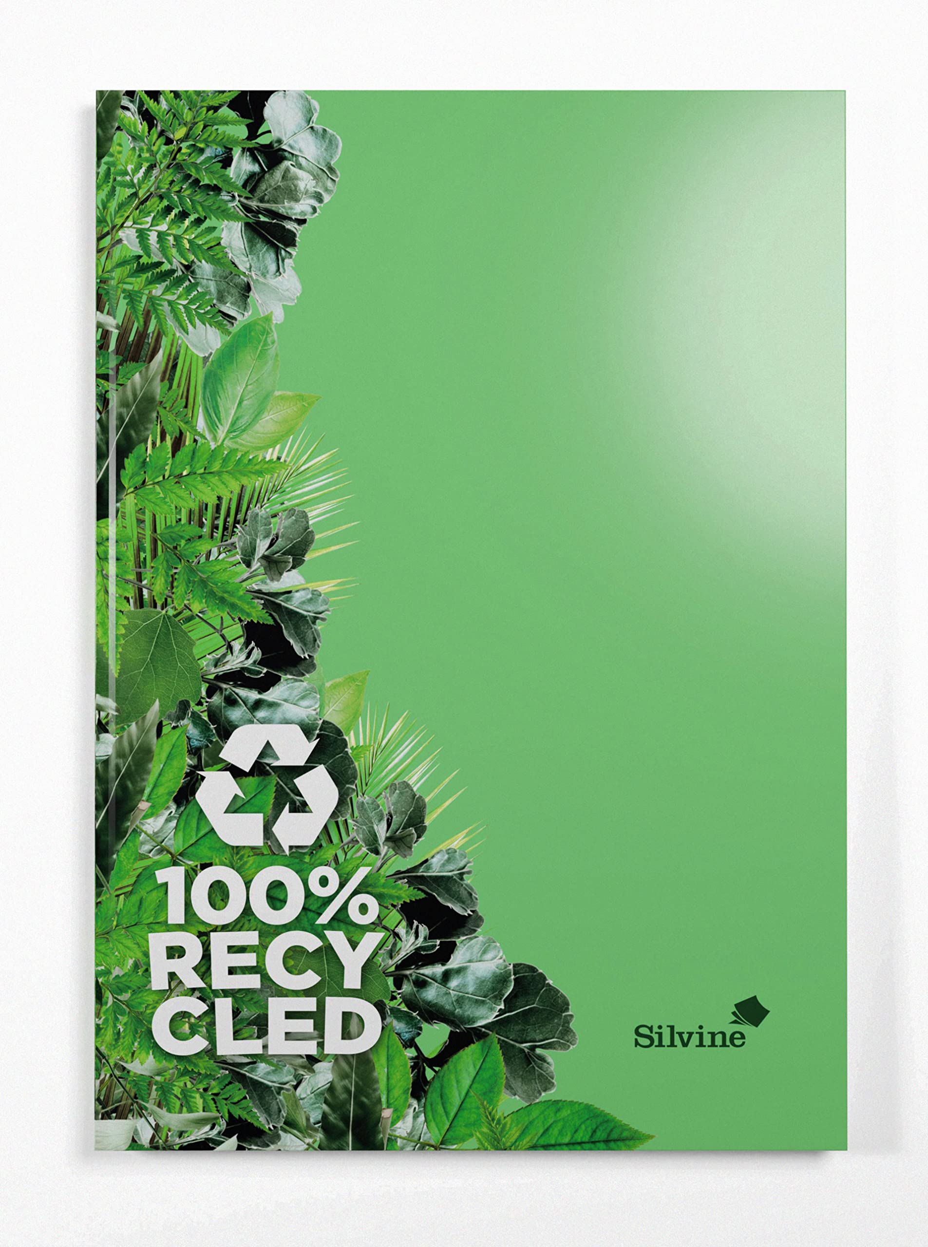 Silvine Premium A4 Recycled Hardback Notebook - Lined (128 Pages)