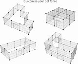 HOMIDEC Rabbit Run Dog Cage 14 Panels DIY Indoor Outdoor Fence 140x70x35CM view 7