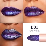 Oulac Sapphire Blue Infinity Moisture Lipstick Velvet Gloss Vegan D01 view 3