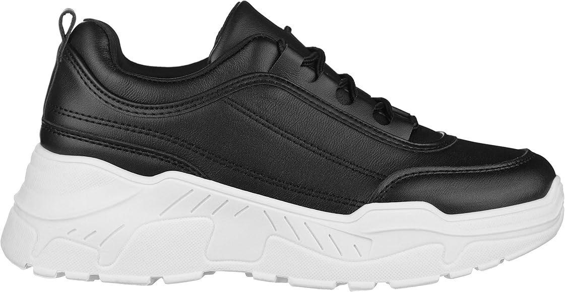 platform lace up sneakers