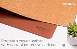 Nordik By Design Cork Leather Desk Mat 89x43cm Non-Slip Vegan Leather view 5