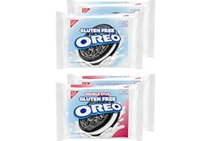 OREO Original & OREO Double Stuf Gluten Free Cookies Variety Pack, Christmas Cookies, 4 Packs