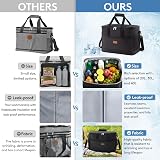 Lifewit Cooler Bag 50 Cans Collapsible Insulated Large Lunch Bag Black view 9