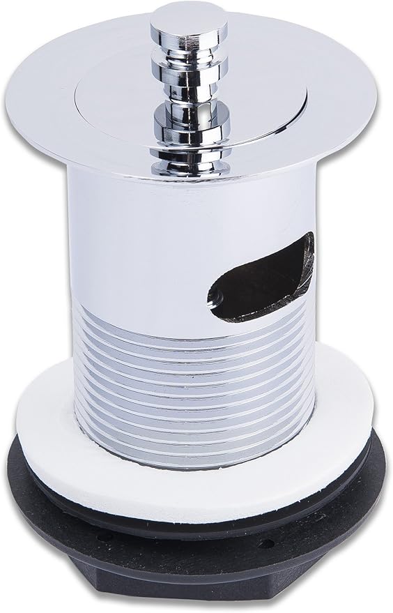 1.25 Inch 88 mm Slotted Captive Bathroom Basin Sink Waste Chrome 5