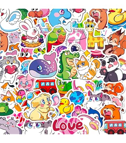 Amazon.com: 200Pcs Christmas Water Bottle Stickers for Kids, Cute