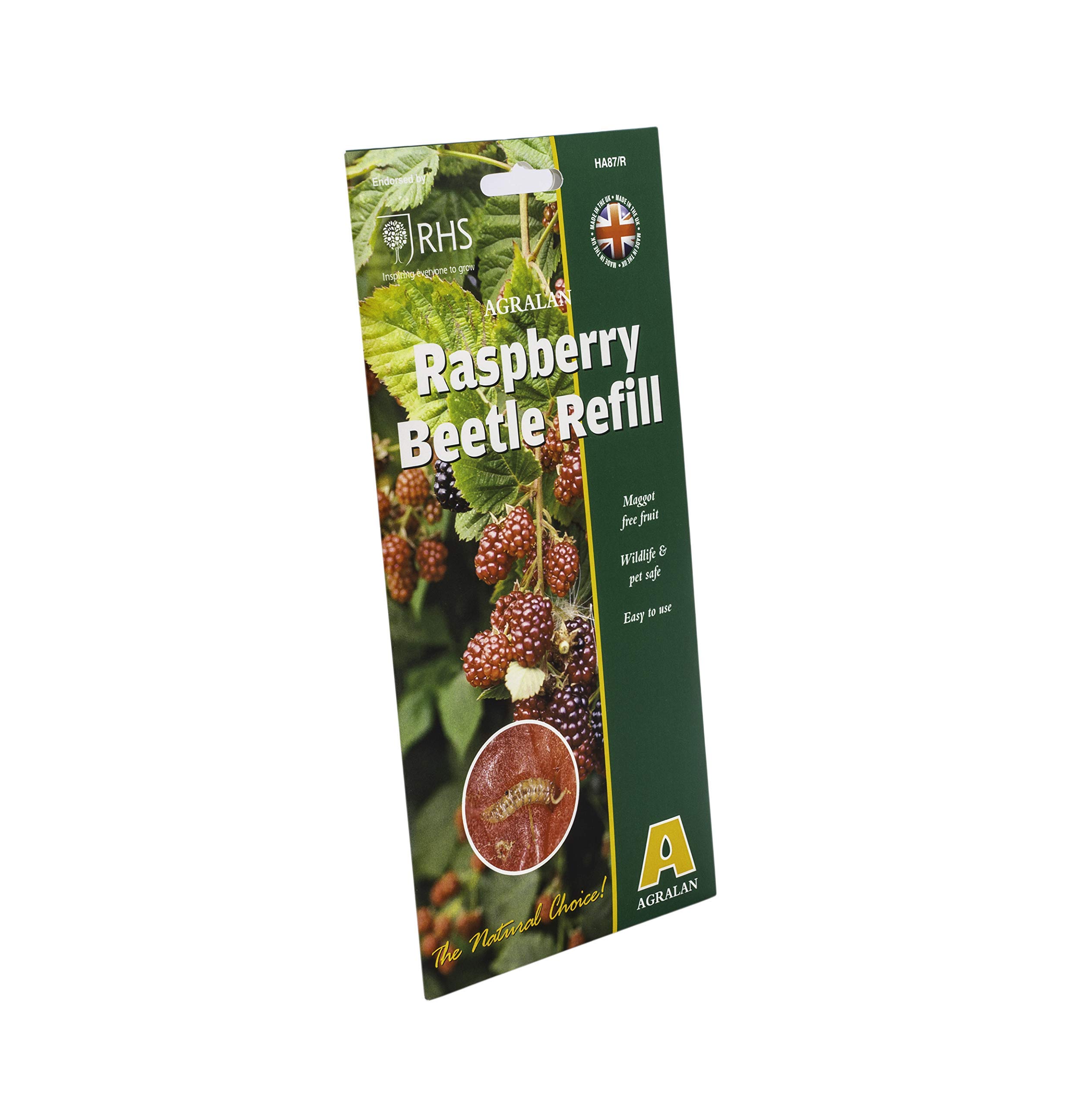 Agralan RHS Approved Natural Pheromone Lure Traps & Refills | Codling Moth | Plum Moth | Box Tree Moth | Chafer Beetle | Raspberry Beetle Control (Raspberry Beetle Refill)