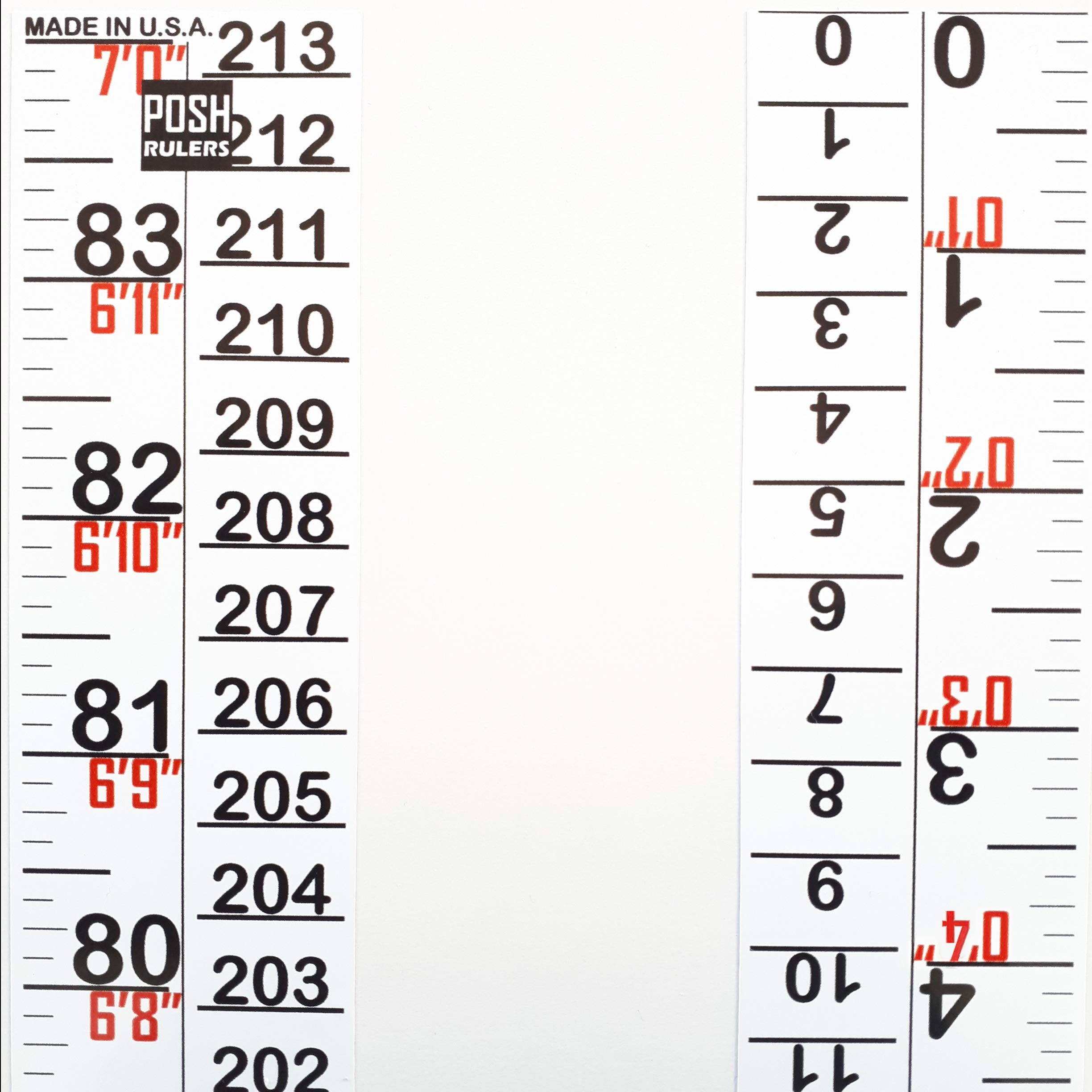 Height Indicator Tape Ruler. Made in USA. 9919775087424 eBay