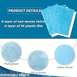 50 Pieces 31 x 70 Inches Disposable Bed Sheets