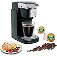 Mixpresso Single Cup Coffee Maker, Personal Single Serve Coffee Maker K Cup,12oz One Cup Coffee Maker Compatible with Single-Cups, Quick Brew Technology, One Touch Function Black Coffee Maker