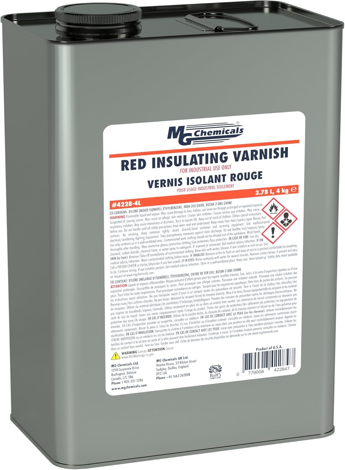 MG Chemicals Red Insulating Varnish (Glyptol) Class H Thermal