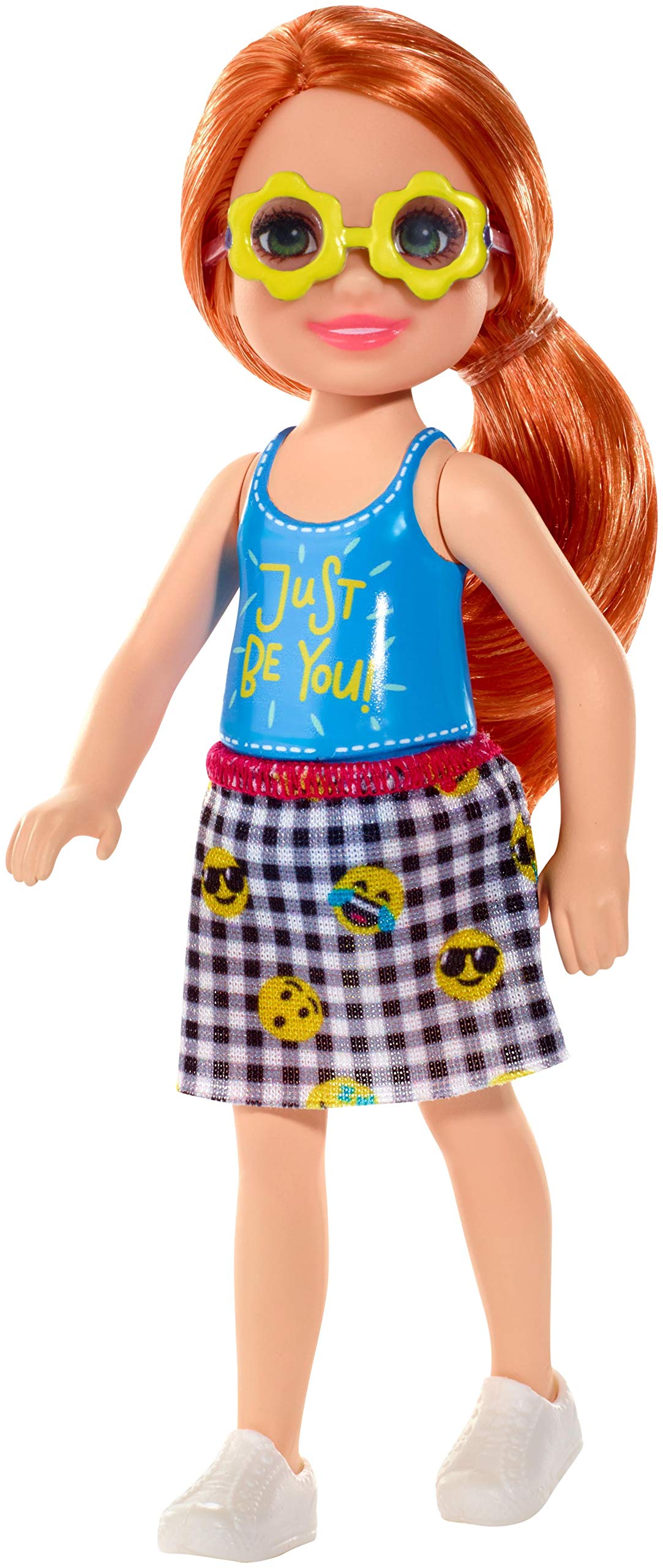 Barbie Club Chelsea Doll Redhead with Just be You top