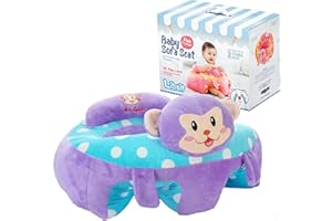LIBSIT Baby Sofa Chair Infant Floor Seat Support Seat for Babies Infant Couch Seat Soft Plush Chairs for Sitting Up Learn to Sit Up Chair for Baby 4-16 Months Toddler