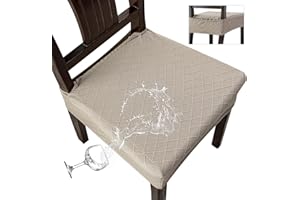 Genina Waterproof Seat Covers for Chairs Seat Covers for Dining Room Chair Slipcovers Kitchen Chair Covers Dining Chair Covers