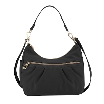 Travelon Anti-theft Signature Hobo Bag, Black