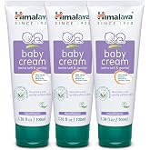 Himalaya Extra Soft &amp; Gentle Baby Cream with Olive Oil and Country Mallow, Free From Parabens, Mineral Oil and Synthetic Colors, Dermatologist Tested, 3.38 oz (100 ml) 3 PACK