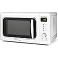 Nostalgia CLMO7WH Classic Retro 0.7 Cu. Ft. 700-Watt Countertop Microwave Oven With LED Display, 5 Power Levels, 8 Cook Setti